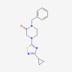 1-Benzyl-4-(3-cyclopropyl-1,2,4-thiadiazol-5-yl)piperazin-2-one