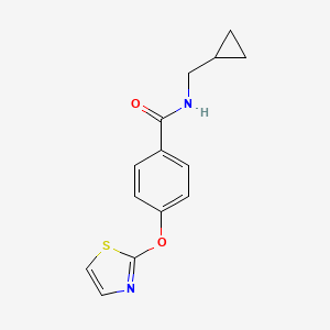 N-(cyclopropylmethyl)-4-(thiazol-2-yloxy)benzamide