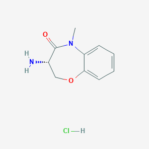 (S)-3-amino-5-methyl-2,3-dihydrobenzo[b][1,4]oxazepin-4(5H)-one hydrochloride