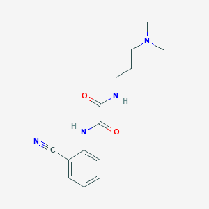 N'-(2-cyanophenyl)-N-[3-(dimethylamino)propyl]oxamide