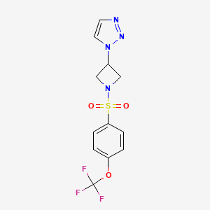 1-(1-((4-(trifluoromethoxy)phenyl)sulfonyl)azetidin-3-yl)-1H-1,2,3-triazole
