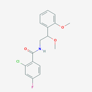 2-chloro-4-fluoro-N-(2-methoxy-2-(2-methoxyphenyl)ethyl)benzamide
