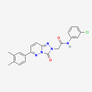 molecular formula C21H18ClN5O2 B2826952 N-(3-chlorophenyl)-2-[6-(3,4-dimethylphenyl)-3-oxo-2H,3H-[1,2,4]triazolo[4,3-b]pyridazin-2-yl]acetamide CAS No. 1251630-97-3