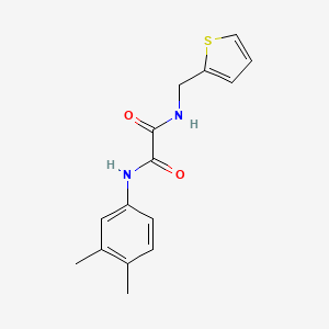 molecular formula C15H16N2O2S B2826954 N'-(3,4-dimethylphenyl)-N-[(thiophen-2-yl)methyl]ethanediamide CAS No. 499111-31-8