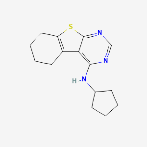 N-cyclopentyl-5,6,7,8-tetrahydro[1]benzothieno[2,3-d]pyrimidin-4-amine