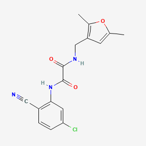 N1-(5-chloro-2-cyanophenyl)-N2-((2,5-dimethylfuran-3-yl)methyl)oxalamide
