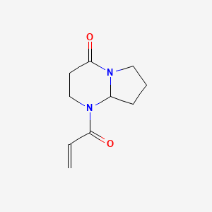 1-Prop-2-enoyl-2,3,6,7,8,8a-hexahydropyrrolo[1,2-a]pyrimidin-4-one