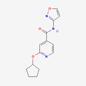 2-(cyclopentyloxy)-N-(isoxazol-3-yl)isonicotinamide