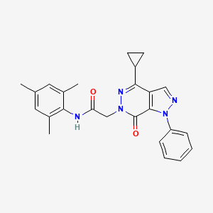 2-(4-cyclopropyl-7-oxo-1-phenyl-1H-pyrazolo[3,4-d]pyridazin-6(7H)-yl)-N-mesitylacetamide