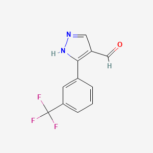 5-(3-Trifluoromethyl-phenyl)-1H-pyrazole-4-c arbaldehyde