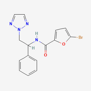 5-bromo-N-(1-phenyl-2-(2H-1,2,3-triazol-2-yl)ethyl)furan-2-carboxamide