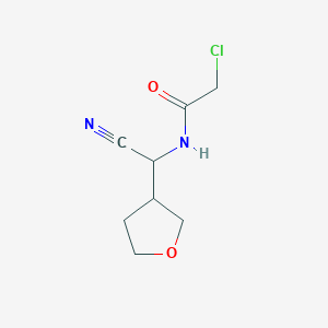 2-Chloro-N-[cyano(oxolan-3-yl)methyl]acetamide