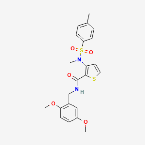 2-(1-ethyl-3-methyl-7-oxo-1,7-dihydro-6H-pyrazolo[3,4-c]pyridin-6-yl)-N-(pyridin-3-ylmethyl)acetamide