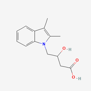 molecular formula C14H17NO3 B2827026 4-(2,3-Dimethyl-indol-1-YL)-3-hydroxy-butyric acid CAS No. 889939-60-0
