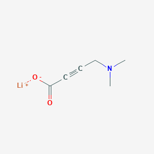 molecular formula C6H9LiNO2 B2827073 4-(Dimethylamino)but-2-ynoic acid lithium salt CAS No. 1803595-24-5