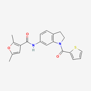 2,5-dimethyl-N-(1-(thiophene-2-carbonyl)indolin-6-yl)furan-3-carboxamide