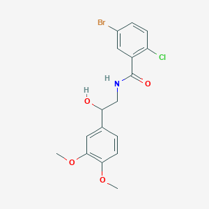 5-bromo-2-chloro-N-(2-(3,4-dimethoxyphenyl)-2-hydroxyethyl)benzamide
