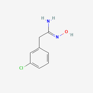 molecular formula C8H9ClN2O B2827080 2-(3-chlorophenyl)-N'-hydroxyethanimidamide CAS No. 925252-77-3