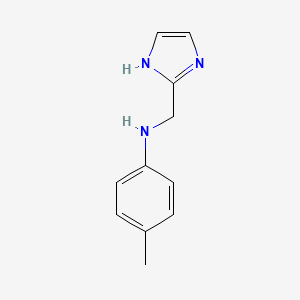 molecular formula C11H13N3 B2827081 N-(1H-imidazol-2-ylmethyl)-4-methylaniline CAS No. 660405-11-8