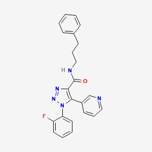1-(2-fluorophenyl)-N-(3-phenylpropyl)-5-(pyridin-3-yl)-1H-1,2,3-triazole-4-carboxamide