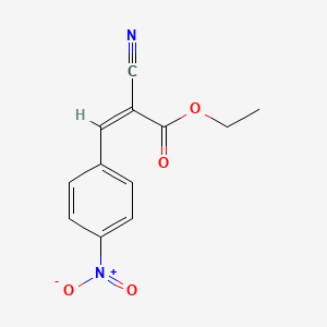 molecular formula C12H10N2O4 B2827088 乙酸2-氰基-3-(4-硝基苯基)丙烯酸酯 CAS No. 2286-33-1