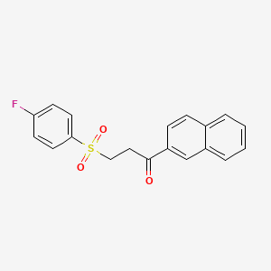 3-[(4-Fluorophenyl)sulfonyl]-1-(2-naphthyl)-1-propanone