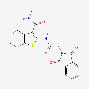 2-(2-(1,3-dioxoisoindolin-2-yl)acetamido)-N-methyl-4,5,6,7-tetrahydrobenzo[b]thiophene-3-carboxamide