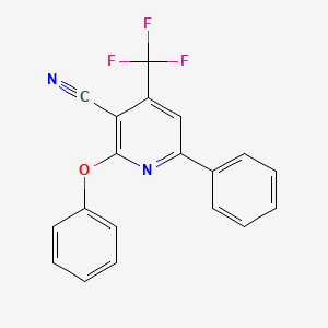 2-Phenoxy-6-phenyl-4-(trifluoromethyl)nicotinonitrile