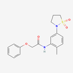 N-(5-(1,1-dioxidoisothiazolidin-2-yl)-2-methylphenyl)-2-phenoxyacetamide