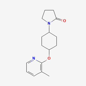1-{4-[(3-Methylpyridin-2-yl)oxy]cyclohexyl}pyrrolidin-2-one