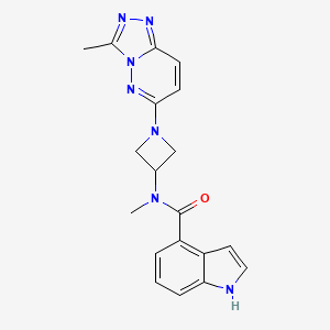N-methyl-N-(1-{3-methyl-[1,2,4]triazolo[4,3-b]pyridazin-6-yl}azetidin-3-yl)-1H-indole-4-carboxamide