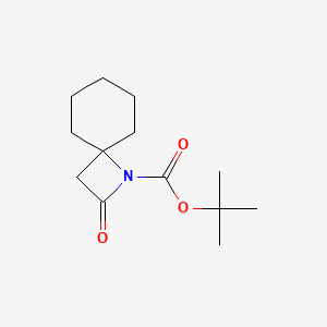 molecular formula C13H21NO3 B2827116 Tert-butyl 2-oxo-1-azaspiro[3.5]nonane-1-carboxylate CAS No. 204132-39-8
