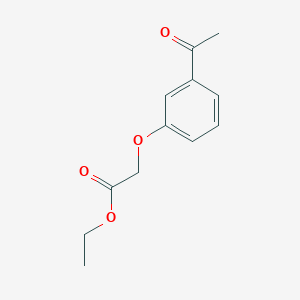 molecular formula C12H14O4 B2827120 Ethyl 2-(3-acetylphenoxy)acetate CAS No. 170916-91-3
