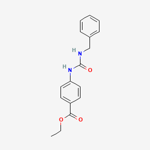 molecular formula C17H18N2O3 B2827125 ETHYL 4-[(BENZYLCARBAMOYL)AMINO]BENZOATE CAS No. 894498-05-6
