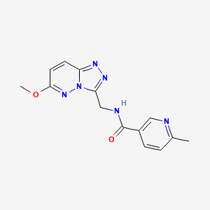 molecular formula C14H14N6O2 B2827144 N-((6-methoxy-[1,2,4]triazolo[4,3-b]pyridazin-3-yl)methyl)-6-methylnicotinamide CAS No. 2034371-54-3