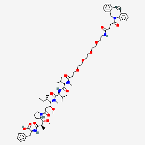 molecular formula C69H99N7O15 B2827153 Dbco-peg4-mmaf 