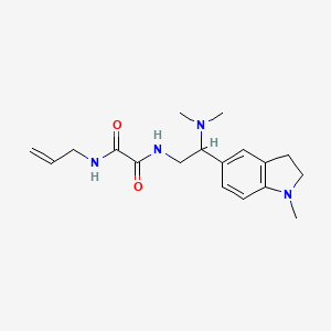 molecular formula C18H26N4O2 B2827157 N1-allyl-N2-(2-(dimethylamino)-2-(1-methylindolin-5-yl)ethyl)oxalamide CAS No. 922089-61-0