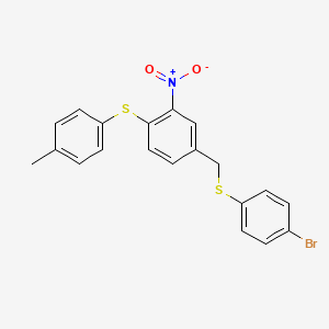 4-{[(4-Bromophenyl)sulfanyl]methyl}-1-[(4-methylphenyl)sulfanyl]-2-nitrobenzene
