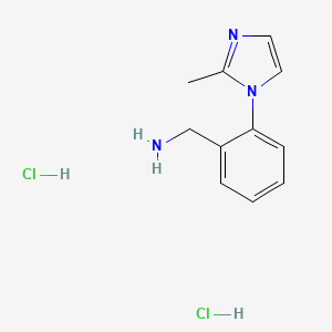 (2-(2-Methyl-1H-imidazol-1-yl)phenyl)methanamine dihydrochloride