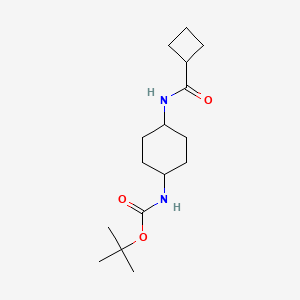 tert-Butyl (1R*,4R*)-4-(cyclobutanecarbonylamino)cyclohexylcarbamate