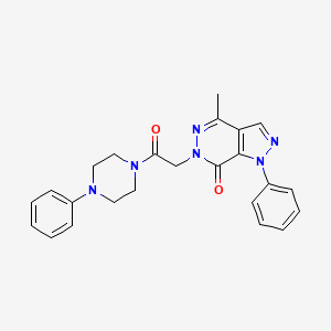 4-methyl-6-(2-oxo-2-(4-phenylpiperazin-1-yl)ethyl)-1-phenyl-1H-pyrazolo[3,4-d]pyridazin-7(6H)-one
