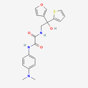 N1-(4-(dimethylamino)phenyl)-N2-(2-(furan-3-yl)-2-hydroxy-2-(thiophen-2-yl)ethyl)oxalamide