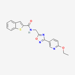 N-((3-(6-ethoxypyridin-3-yl)-1,2,4-oxadiazol-5-yl)methyl)benzo[b]thiophene-2-carboxamide
