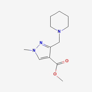 molecular formula C12H19N3O2 B2827208 Methyl 1-methyl-3-(piperidin-1-ylmethyl)-1h-pyrazole-4-carboxylate CAS No. 1975118-68-3