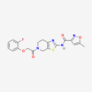 N-(5-(2-(2-fluorophenoxy)acetyl)-4,5,6,7-tetrahydrothiazolo[5,4-c]pyridin-2-yl)-5-methylisoxazole-3-carboxamide