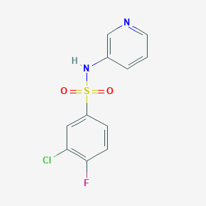 3-chloro-4-fluoro-N-pyridin-3-ylbenzenesulfonamide
