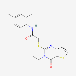 N-(2,4-dimethylphenyl)-2-[(3-ethyl-4-oxo-3,4-dihydrothieno[3,2-d]pyrimidin-2-yl)sulfanyl]acetamide