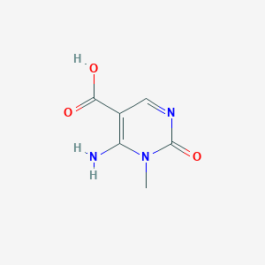 molecular formula C6H7N3O3 B2827292 6-Amino-1-methyl-2-oxo-1,2-dihydro-5-pyrimidinecarboxylic acid CAS No. 88394-20-1