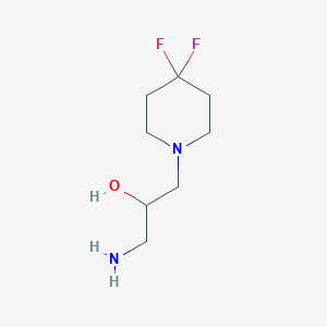 B2827298 1-Amino-3-(4,4-difluoropiperidin-1-yl)propan-2-ol CAS No. 1894083-81-8
