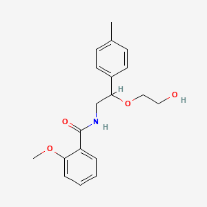 molecular formula C19H23NO4 B2827384 N-[2-(2-hydroxyethoxy)-2-(4-methylphenyl)ethyl]-2-methoxybenzamide CAS No. 1795485-17-4